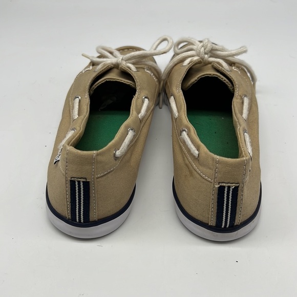 Nautica Tan and Navy Slip on Boat Shoes size 6.5 - Picture 3 of 8